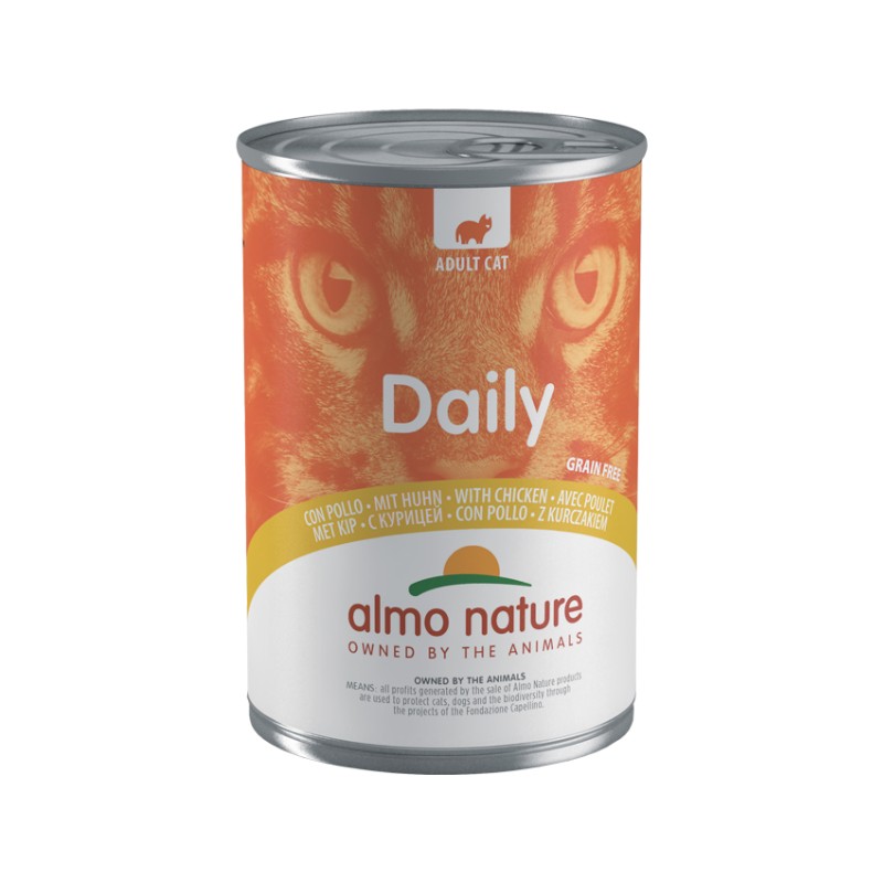 Almo Nature Daily con Pollo per Gatti - 400 g, 12 pezzi
