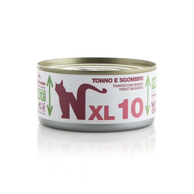 Natural Code XL10 Tonno e Sgombro per Gatti - 170 g, 6 pezzi