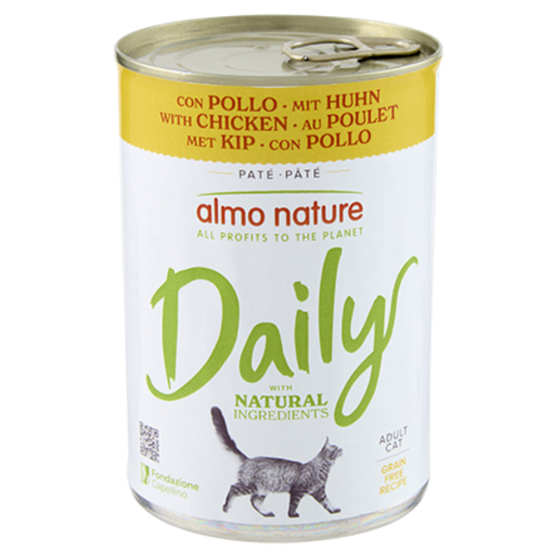 Almo Nature Daily con Pollo per Gatti - 400 g, Singola