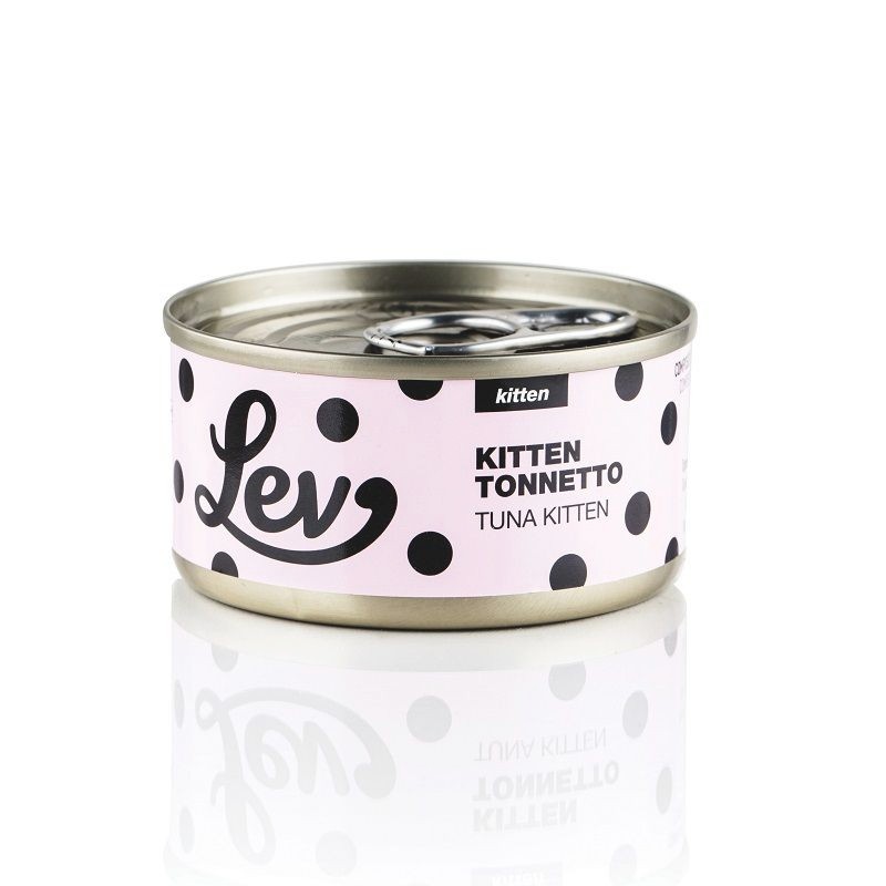 Lev Kitten al Tonnetto in Lattina per Gattini - 70 g, Singola