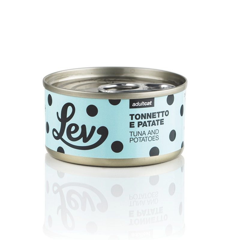 Lev al Tonnetto e Patate in Lattina per Gatti - 70 g, 12 pezzi