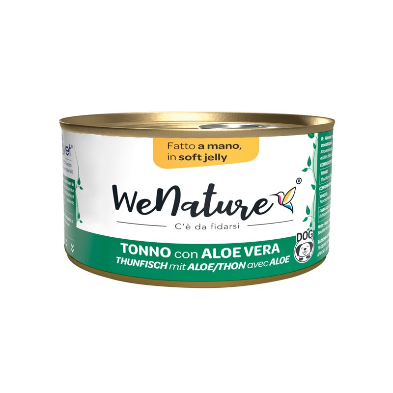 WeNature Tonno con Aloe Vera Soft Jelly Umido per Cani - 150 g, 12 pezzi