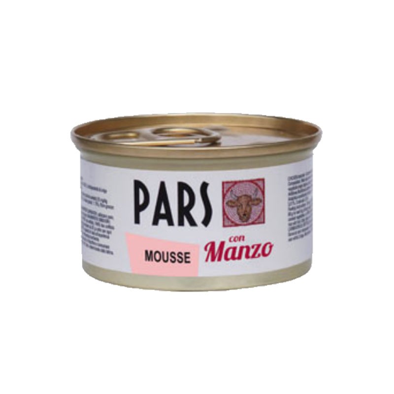 Pars Mousse con Manzo per Cani e Gatti - 85 g, 12 pezzi