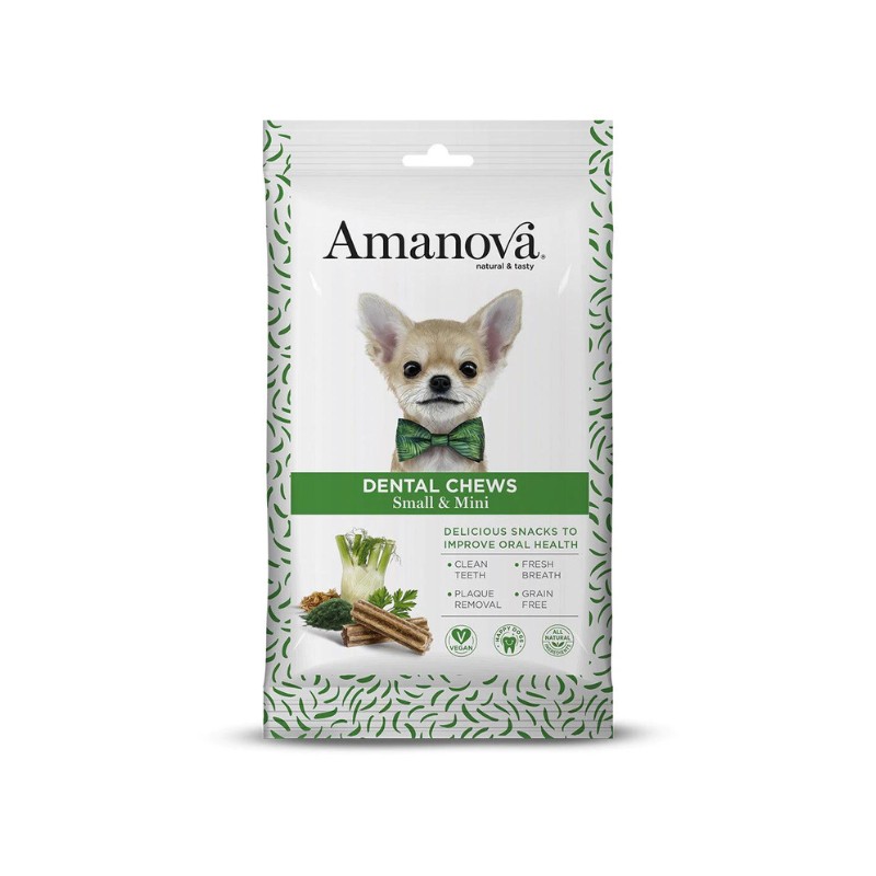 Amanova Snack Vegetale Dental Chew Small e Mini per Cani - 110 g