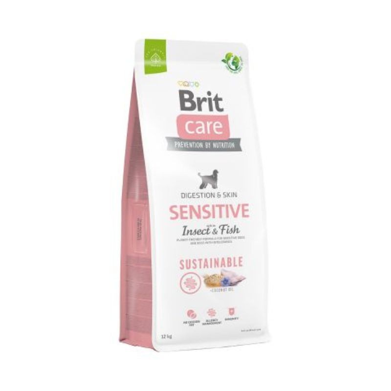 Brit Care Grain Free Sustainable Sensitive Pesce e Insetti per Cani - 12 Kg