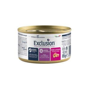 Exclusion Diet Hypoallergenic Maiale e Patate Umido per Gatti