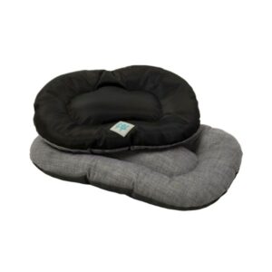 Leopet Cuscino Floconne Nero e Grigio