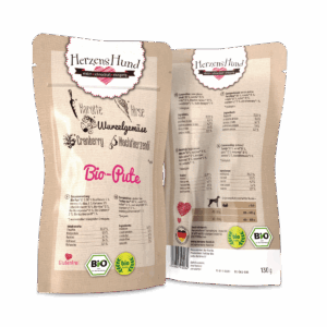 Herzens Hund Tacchino Biologico con Verdure Bio Umido per Cani