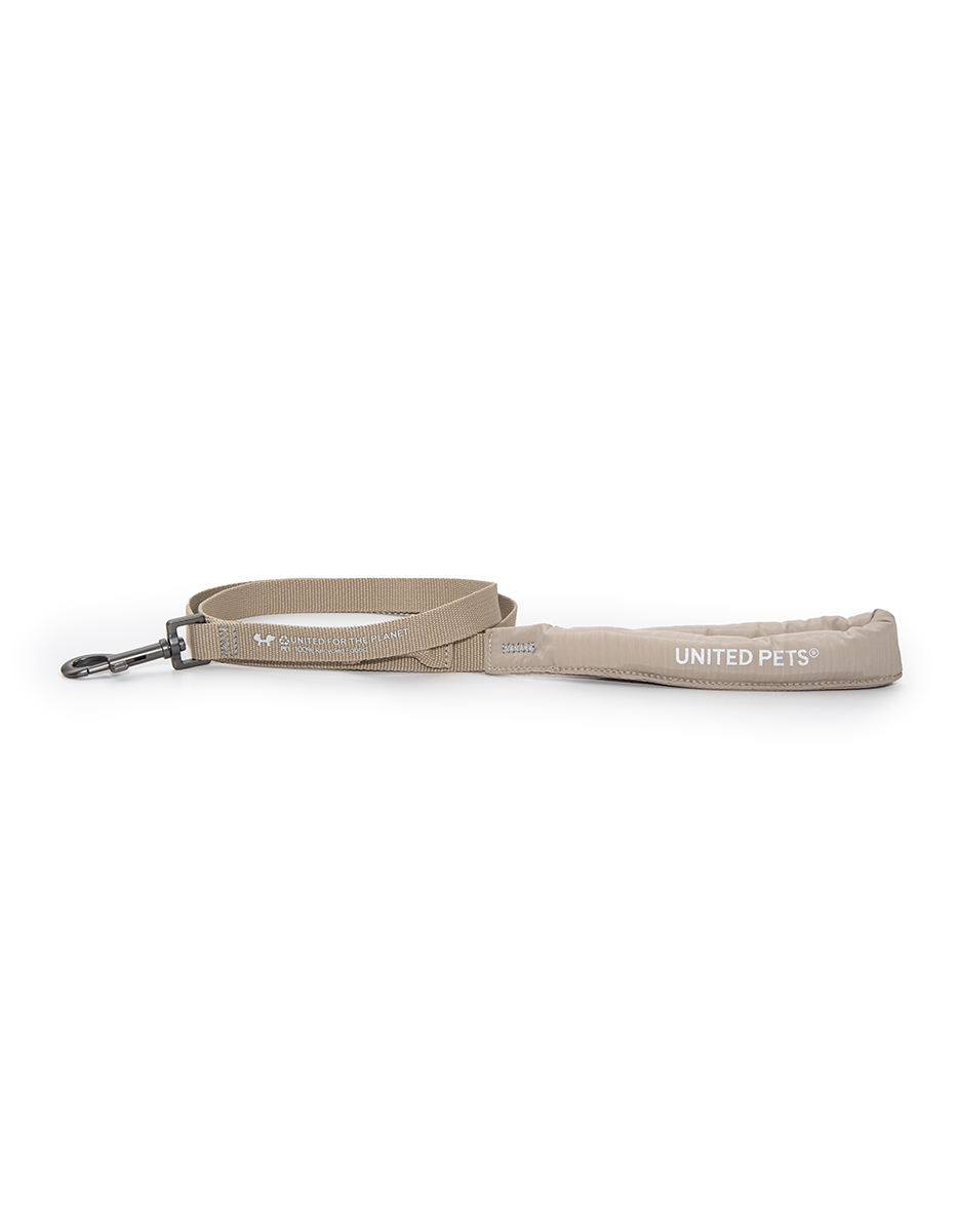 United Pets CityLife Guinzaglio con Maniglia Imbottita Beige - S