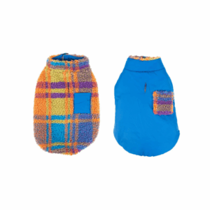 Farm Company Pile Reversibile Scozzese/Blu per Cani