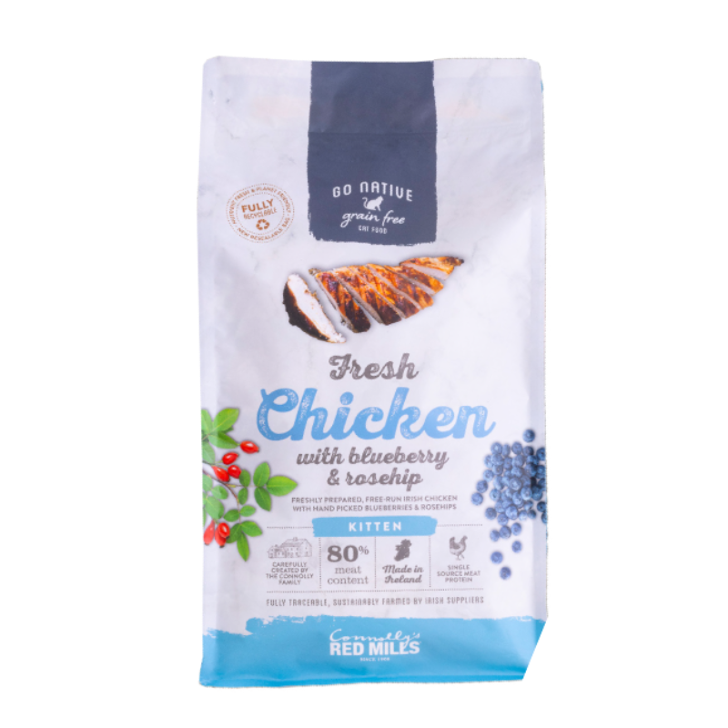 Go Native Kitten Pollo con Mirtillo per gatti - 300 g