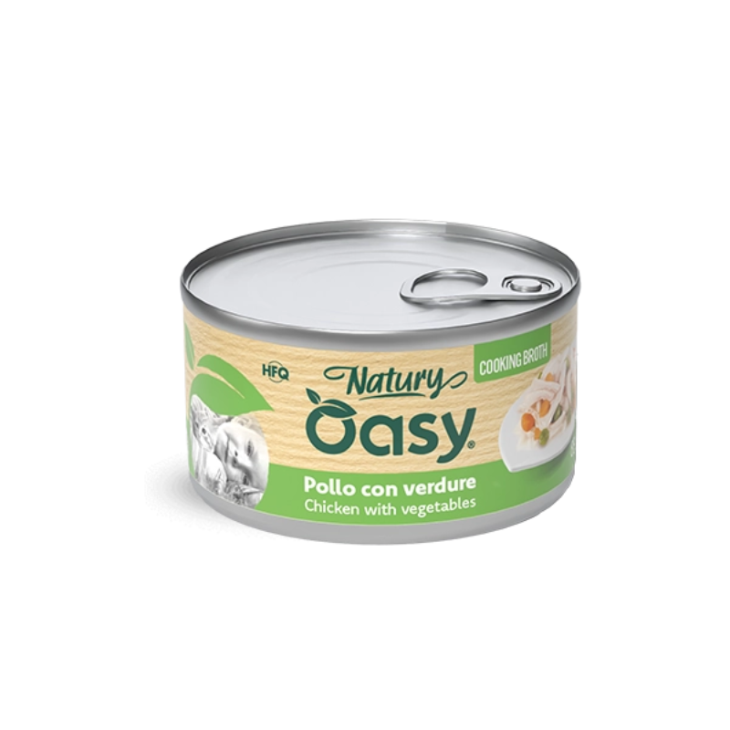 Oasy Natury Cooking Pollo con Verdure - 85 g, 12 pezzi