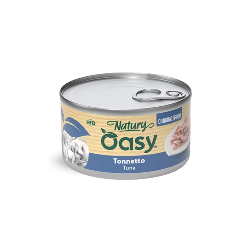 Oasy Natury Cooking in Brodo con Tonnetto - 85 g, 12 pezzi