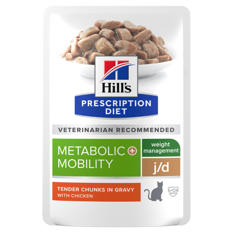 Hill's Feline Metabolic + Mobility al Pollo in Busta per Gatti - 85 g, Singola img 0