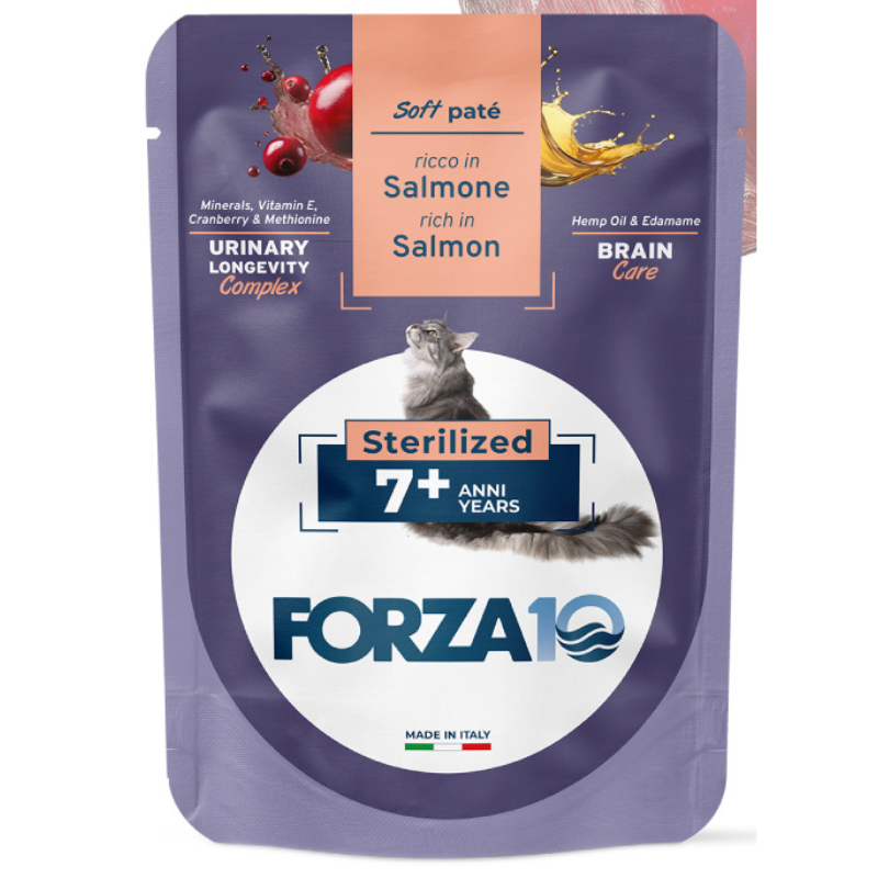 Forza10 Botanic Urinary Adult 7+ Sterilized al Salmone - 80 g, 12 pezzi img