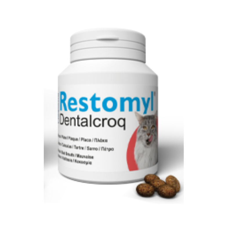 Innovet Italia Restomyl Dentalcroq Gatto Igiene Orale Croccantini 60 G - Immagine 6